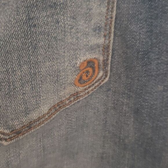 Skirt womens indigo rain waist 27 - Picture 3 of 4